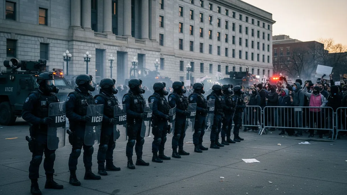 Immigration agents policing protests in Minneapolis spark safety and training concerns