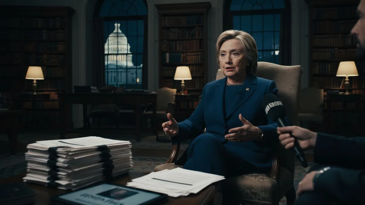 Hillary Clinton accuses Trump administration of Epstein files cover-up in BBC interview