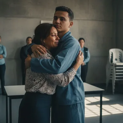 Chloe Hayman's mum hugs her drug-driver killer in jail