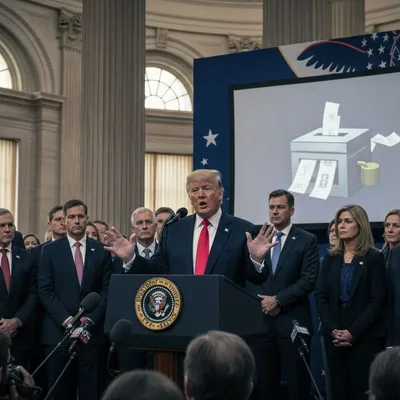 Trump pushes GOP on voting bill and demands end to most mail balloting