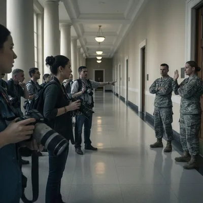 Pentagon blocks photographers from Hegseth's briefings