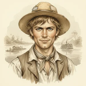 Portrait of Huckleberry Finn