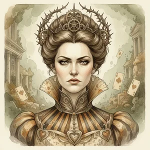 Portrait of Queen of Hearts