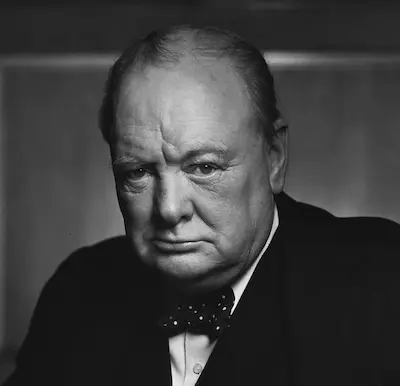 Portrait of Winston Churchill